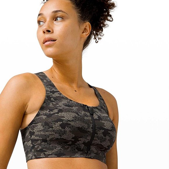 Lululemon Enlite Bra Zip Front High Support Camo - Picture 11 of 11